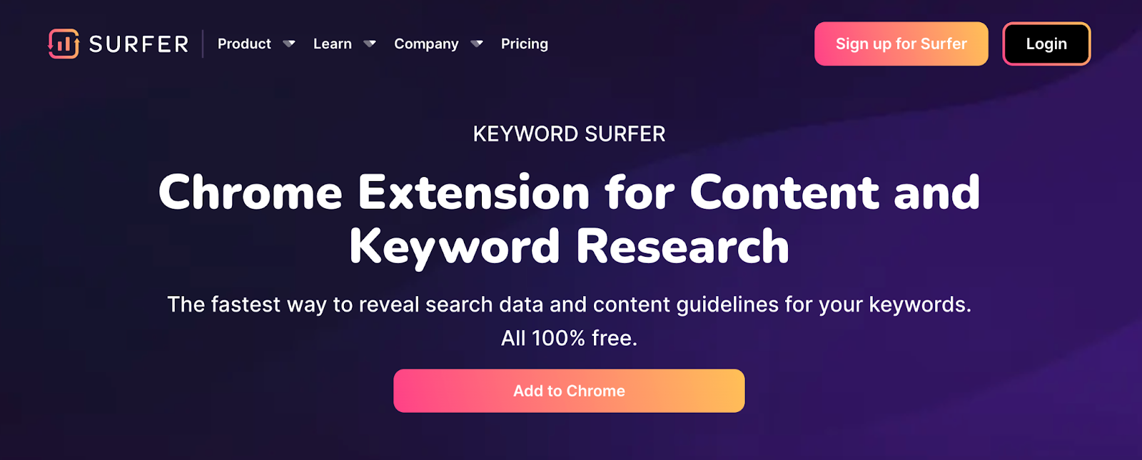 Keyword Surfer SEO Chrome Extension
