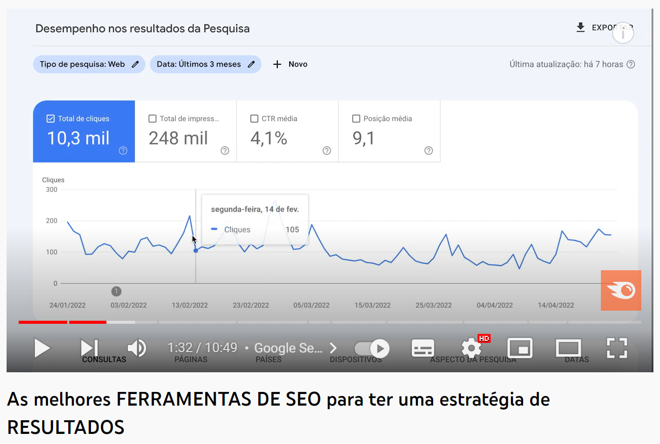 produção de conteúdo - exemplo de uso de captura de tela no conteúdo em vídeo