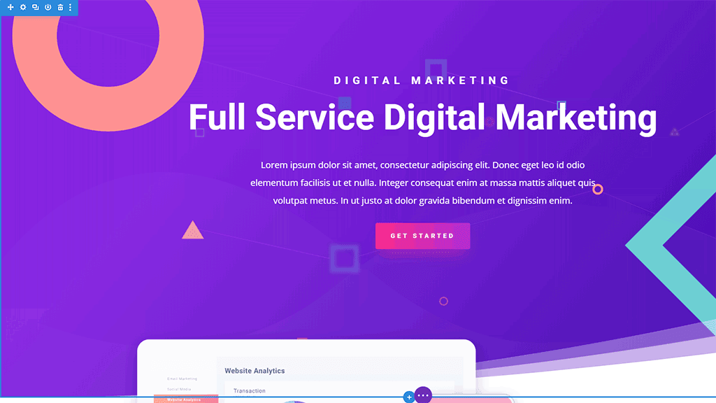 template loja virtual Divi