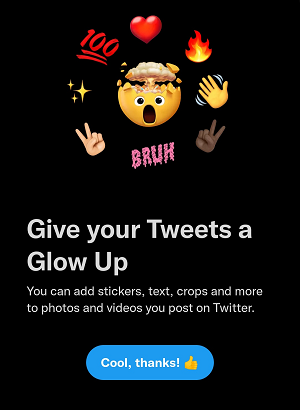 Atualização de edição visual do Twitter