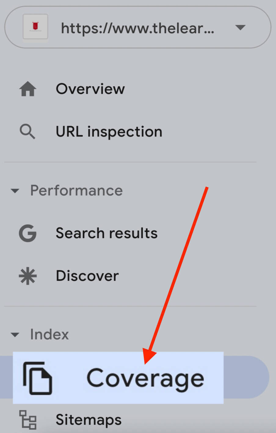 google search console cobertura