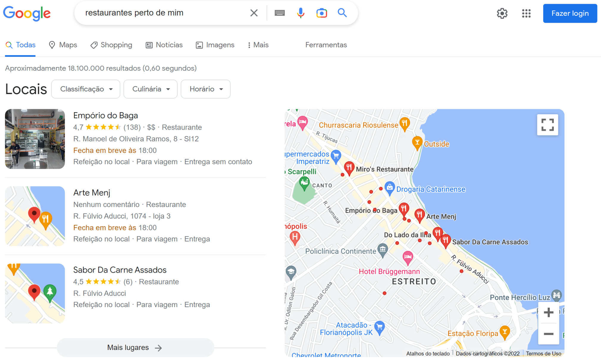 resultado de pesquisa local