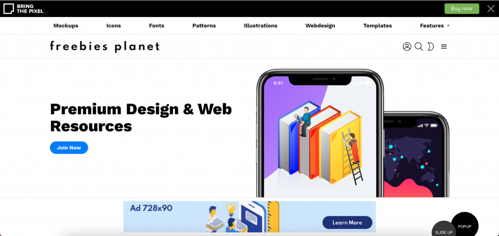 Screenshot do tema Bimber WordPress