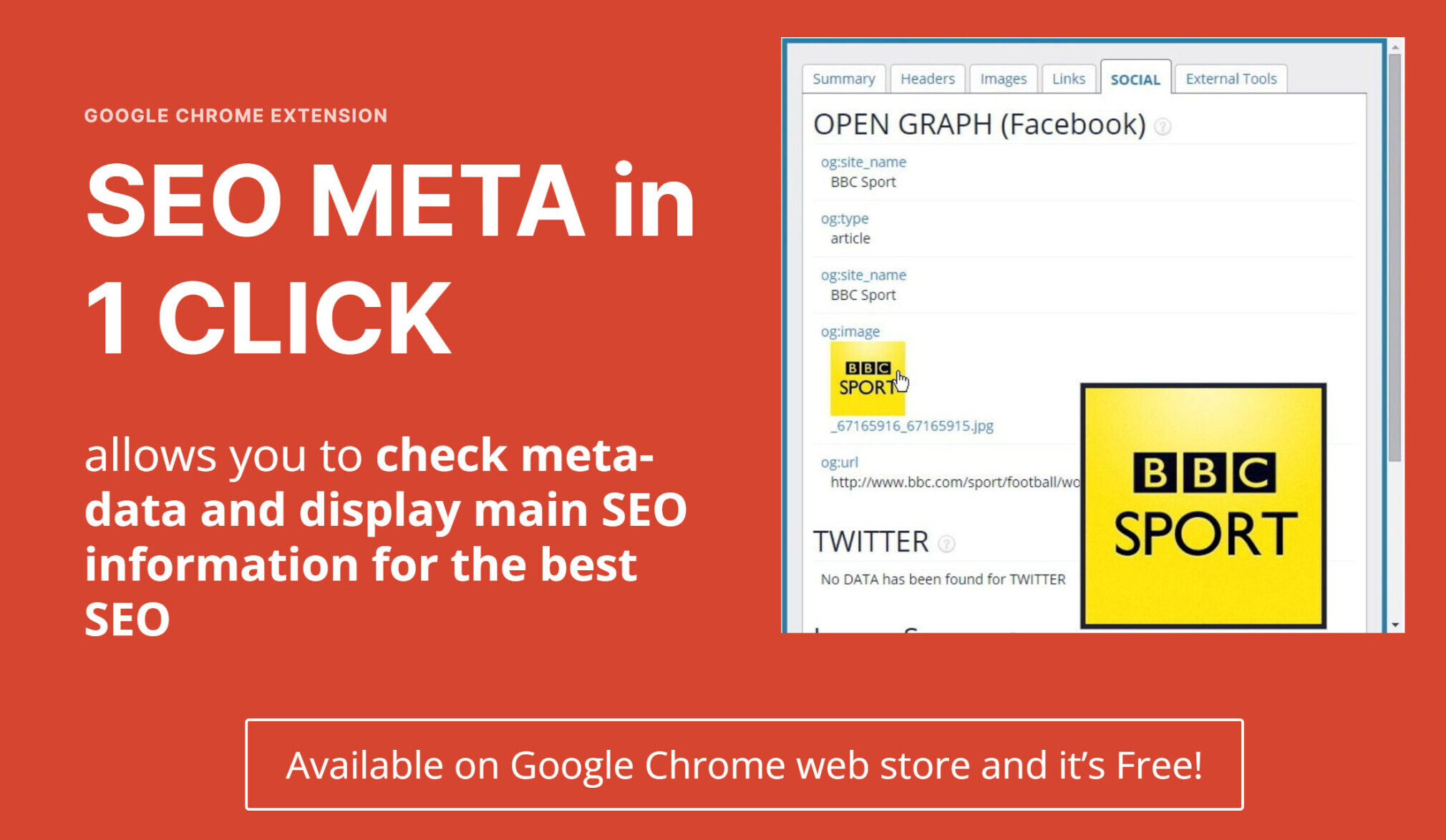 SEO META in 1 Click seo chrome extension