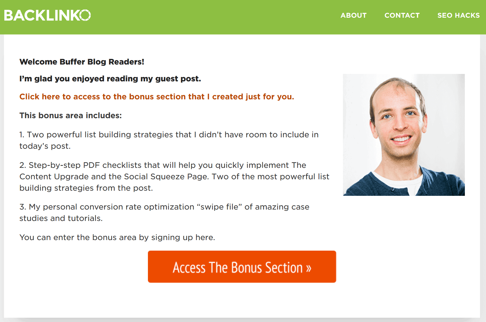exemplo de landing page