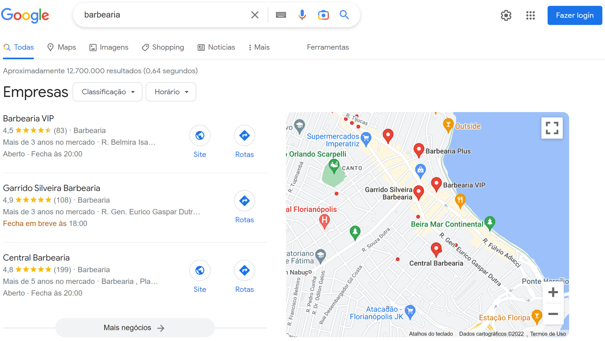pesquisa ampla localizada pelo google
