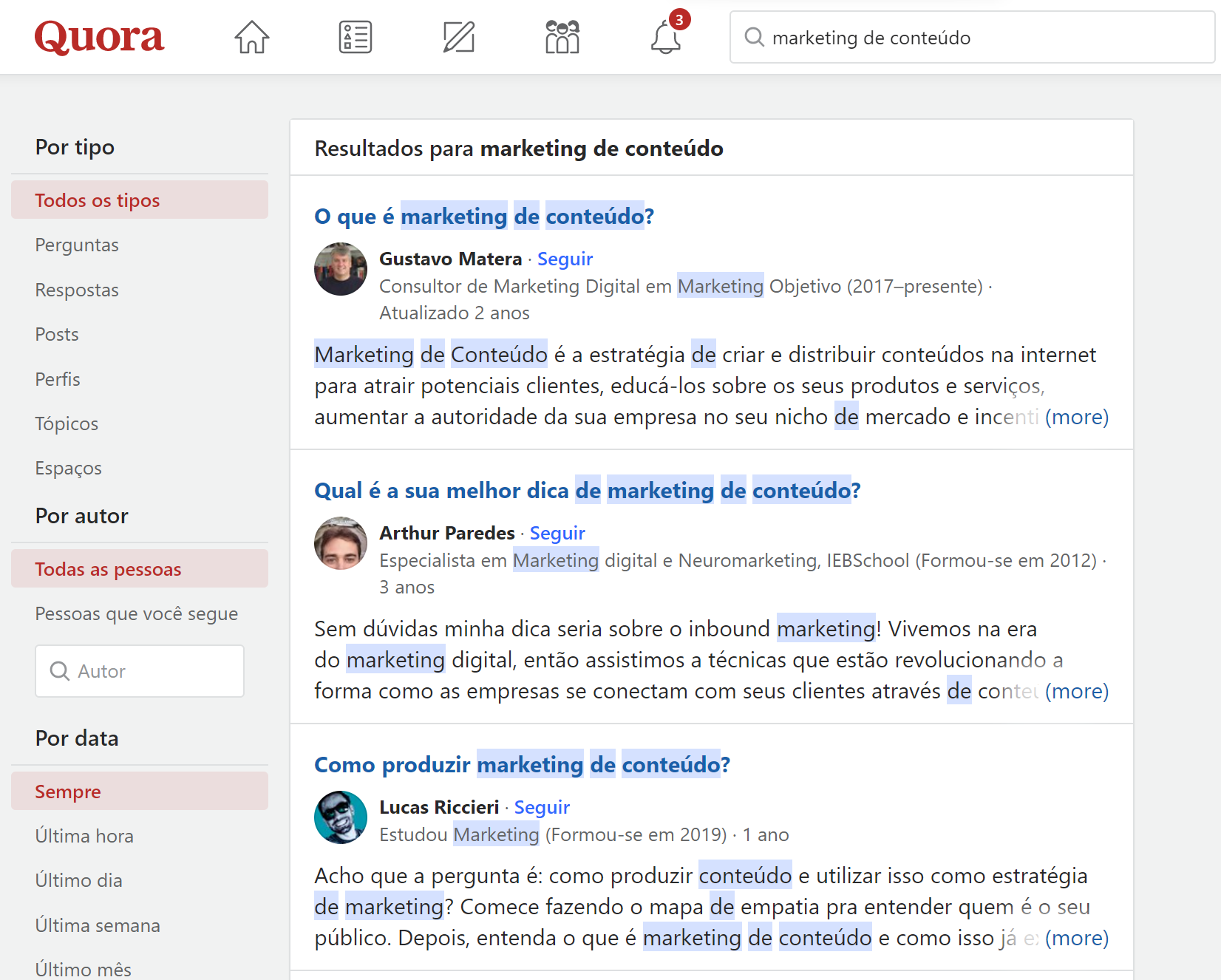 exemplo do quora