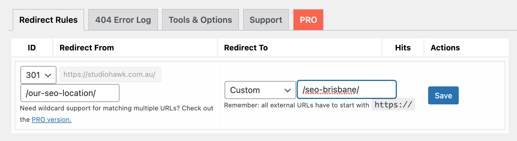 wordpress redirect - configurando plug-in 301 redirects