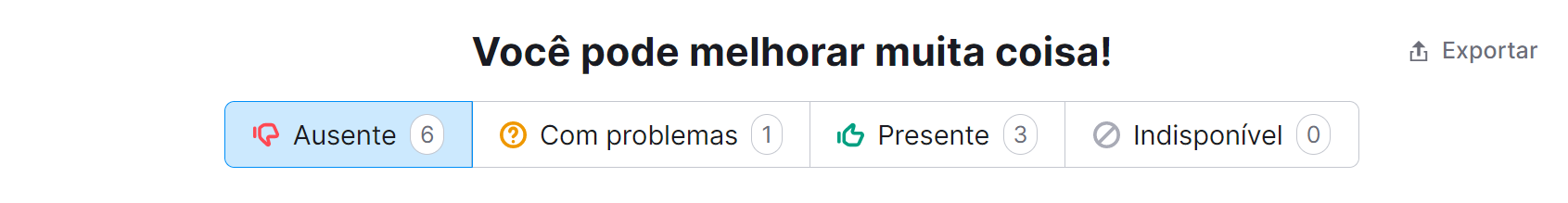 fichas ausentes