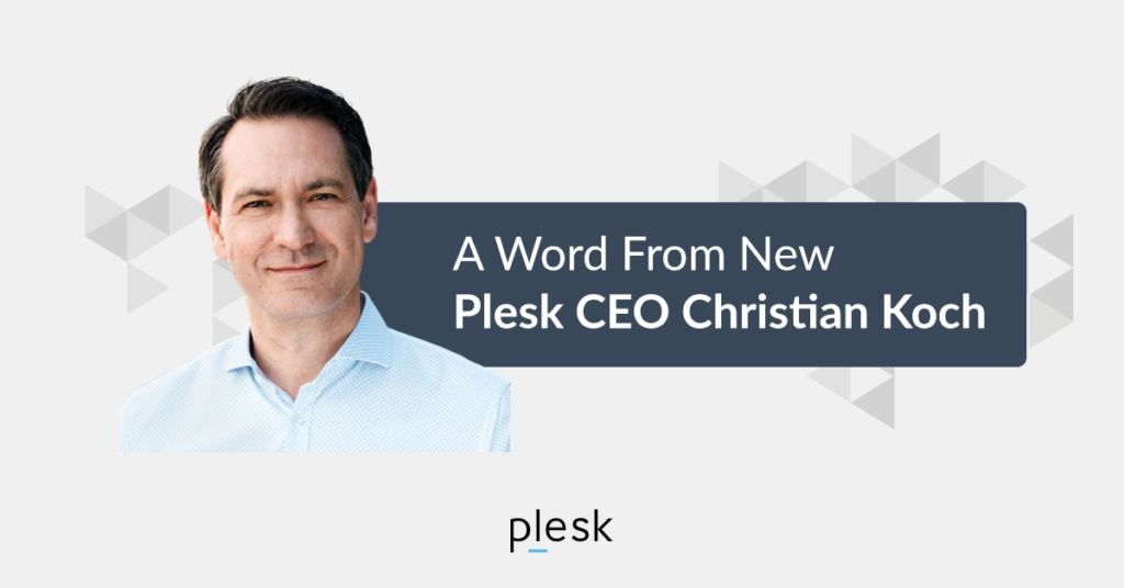 Uma palavra do novo CEO do Plesk Christian Koch