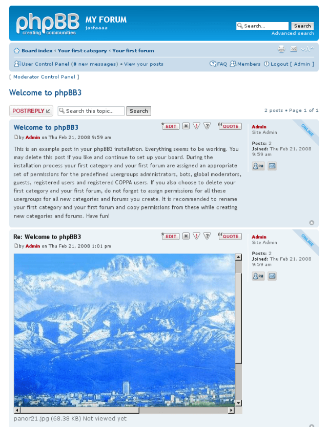topic page