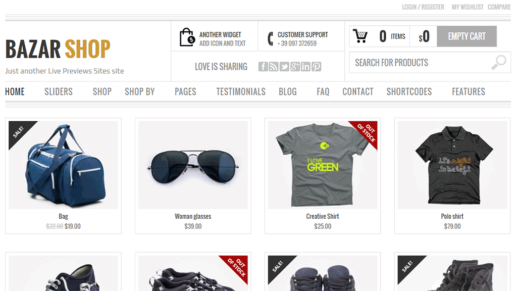 tema bazarshop do woocommerce