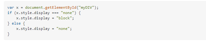 usando javascriot para mostrar elementos ocultos