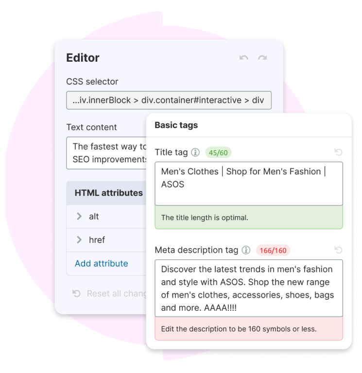 captura de tela da extensão pageimprove