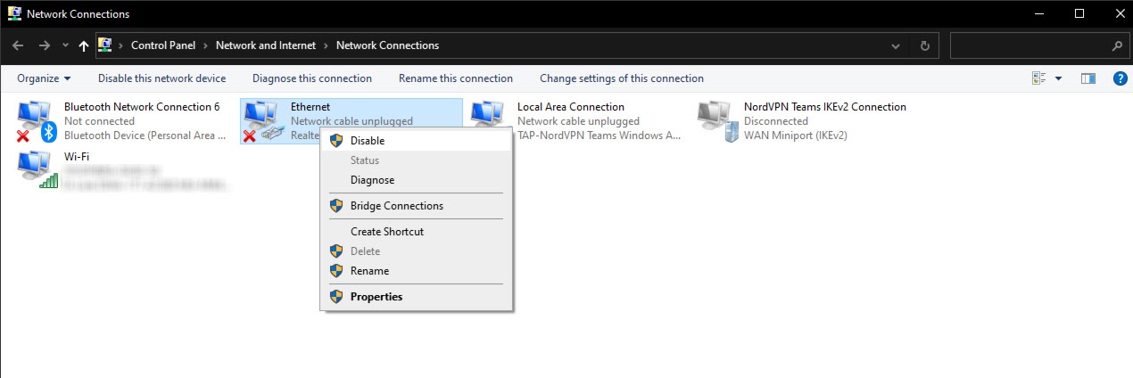 Como Corrigir o Erro “Servidor DNS Não Está Respondendo” 8 central de rede e compartilhamento do windows