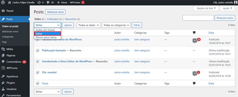 Como desabilitar comentários no Wordpress de 7 jeitos diferentes 3 como desabilitar comentários wordpress em massa