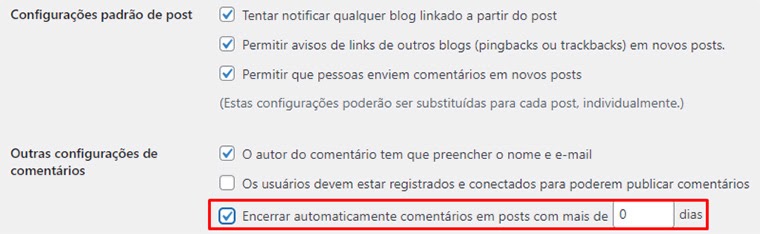 Como desabilitar comentários no Wordpress de 7 jeitos diferentes 7 configuração para apagar comentários de posts antigos no wordpress