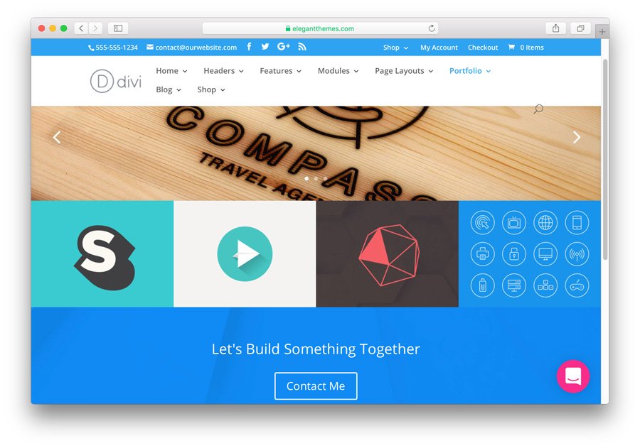 8+ Melhores Temas Grátis e Pagos de Portfolio WordPress em 2021 14 tema Divi no WordPress para desenvolver um portfólio profissional