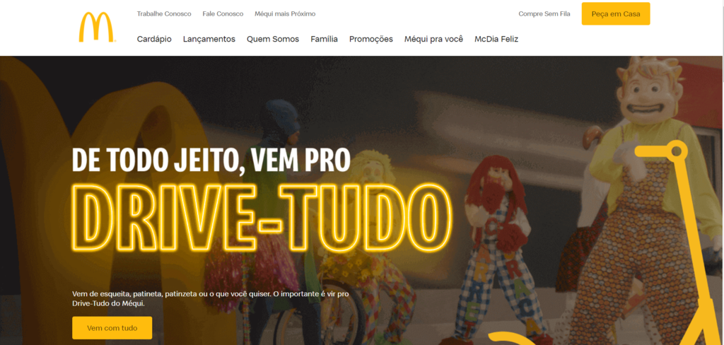 McDonald's Brasil landing page