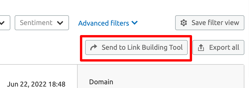 enviar para link building tool