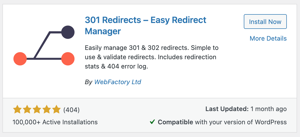 wordpress redirect - instalando plug-in 301 redirects