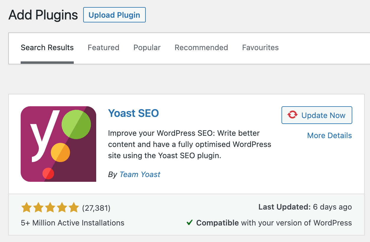 wordpress redirect - instalando plug-in yoast seo